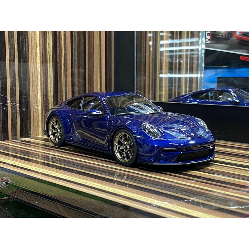 1/18 Diecast Porsche 911 GT3 2021 Blue Norev Scale Model Car