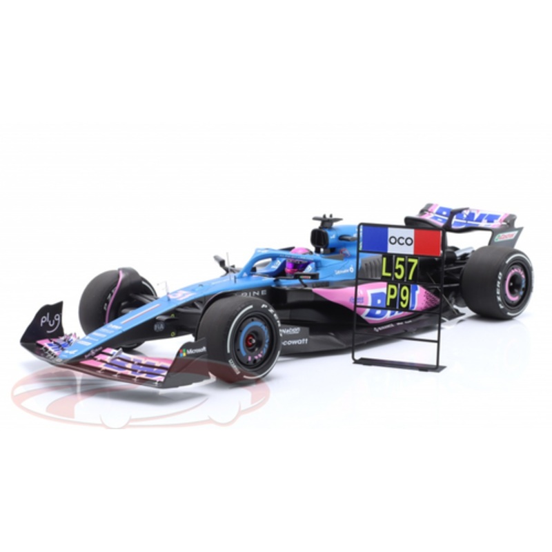 1/18 Minichamps 2023 Formula 1 Esteban Ocon Alpine A523 #31 9th Miami GP Car Model