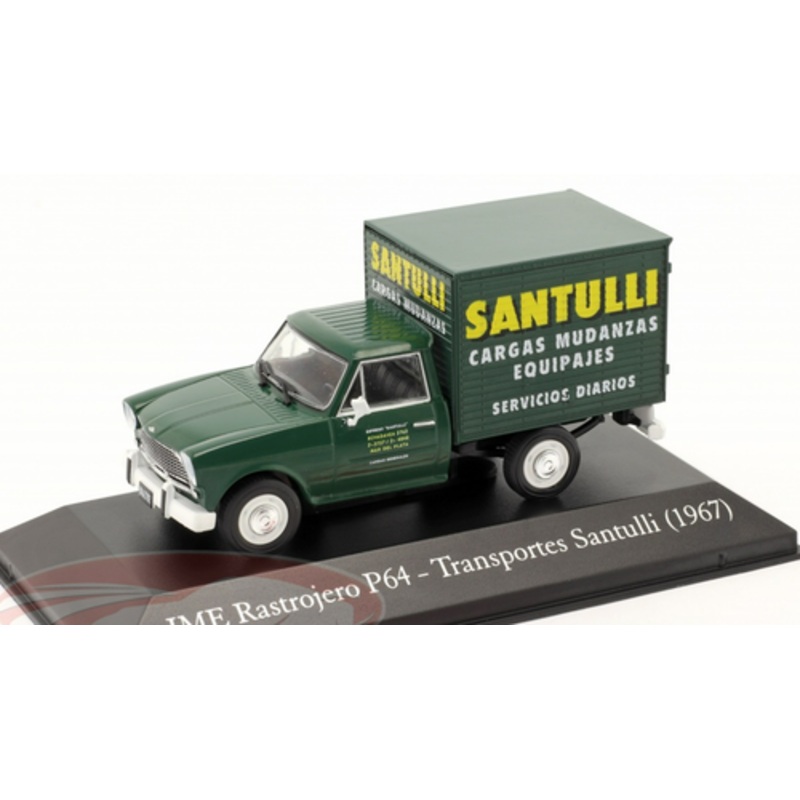 1/43 Hachette 1967 IME Rastrojero P64 Van Santulli (Green) Car Model