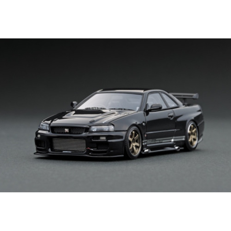 1/43 IG Ignition Model Nissan Skyline TOP SECRET GT-R GTR (BNR34) Black Car Model