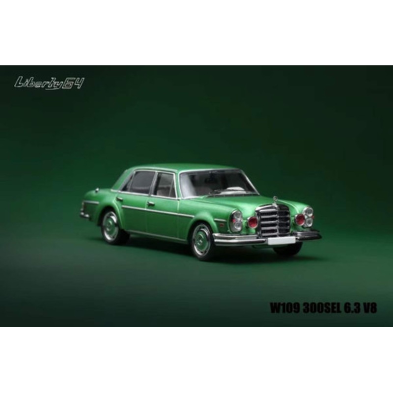 1/64 Liberty64 Mercedes-Benz W109 300 SEL 6.3 V8 (Green) Diecast Car Model