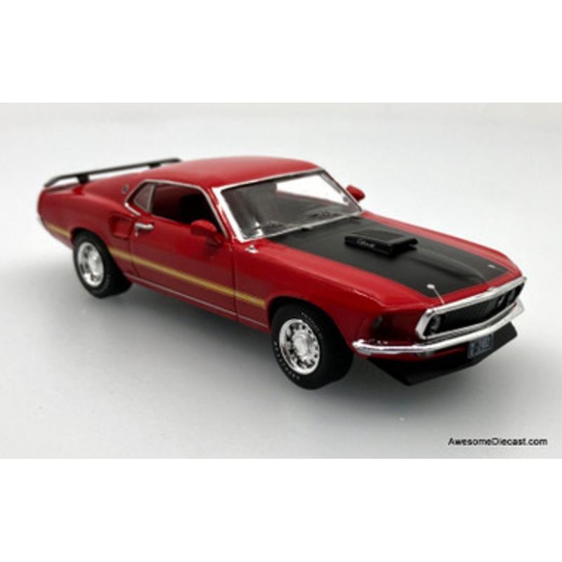 1969 Ford Mustang Mach 1, Calypso Coral 1:43 Diecast Model Car by IXO