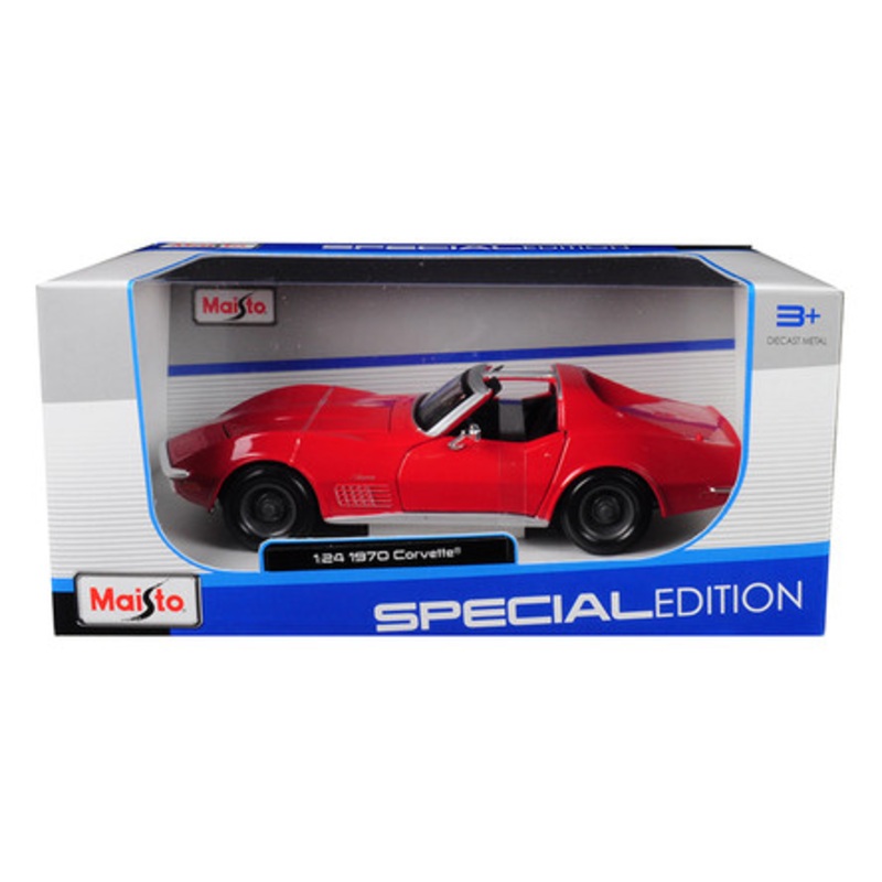 1970 Chevrolet Corvette Red 1/24 Diecast Model Car by Maisto