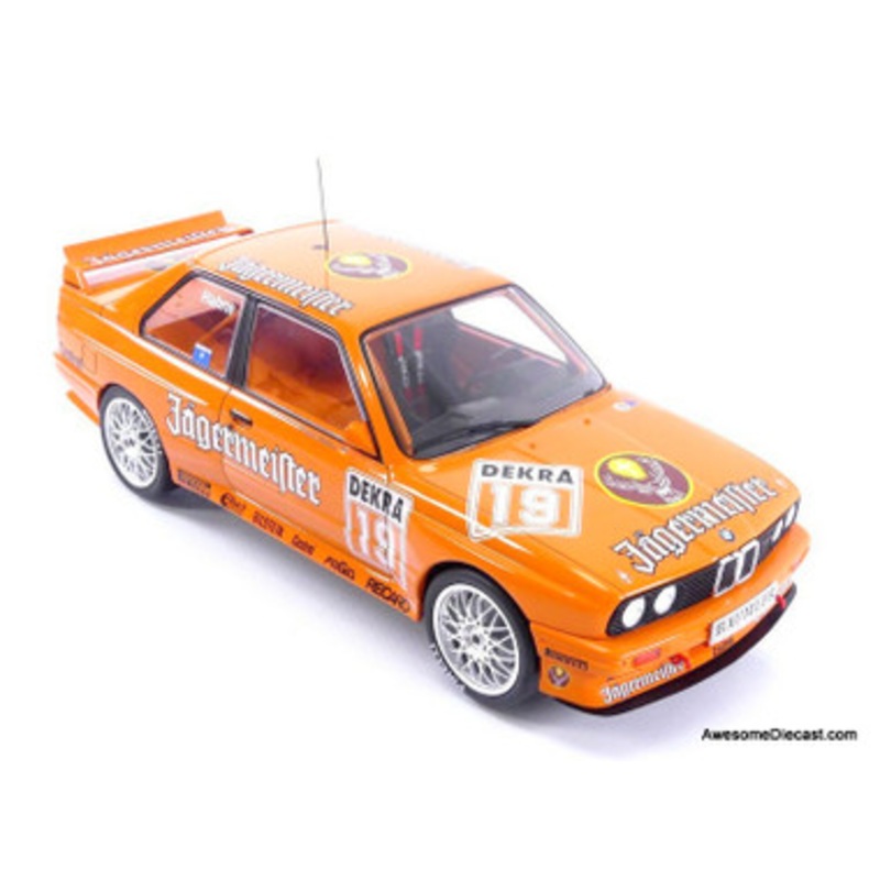 IXO 1:18 1992 BMW E30 M3 #19: Jagermeister, DTM Nurburgring