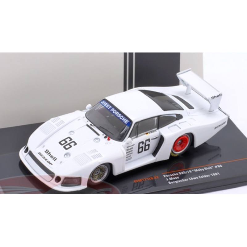 1/43 Ixo 1981 Porsche 935/78 Moby Dick #66 3rd DRM Zolder Joest racing Jochen Mass Car Model