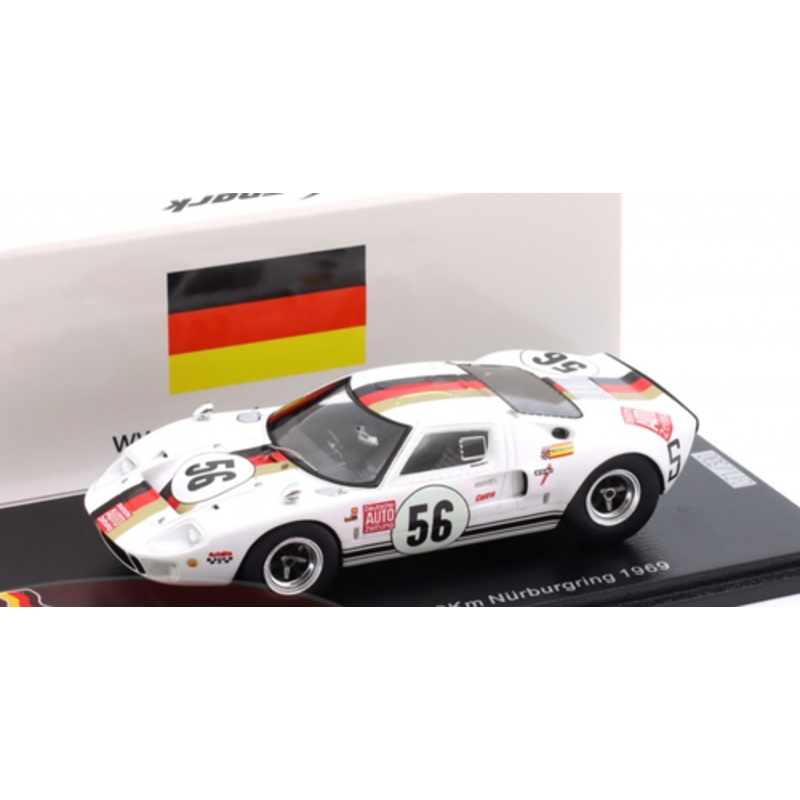 1/43 Spark Ford GT40 No.56 6th 1000Km Nrburgring 1969 R. Jst - H. Kelleners Car Model