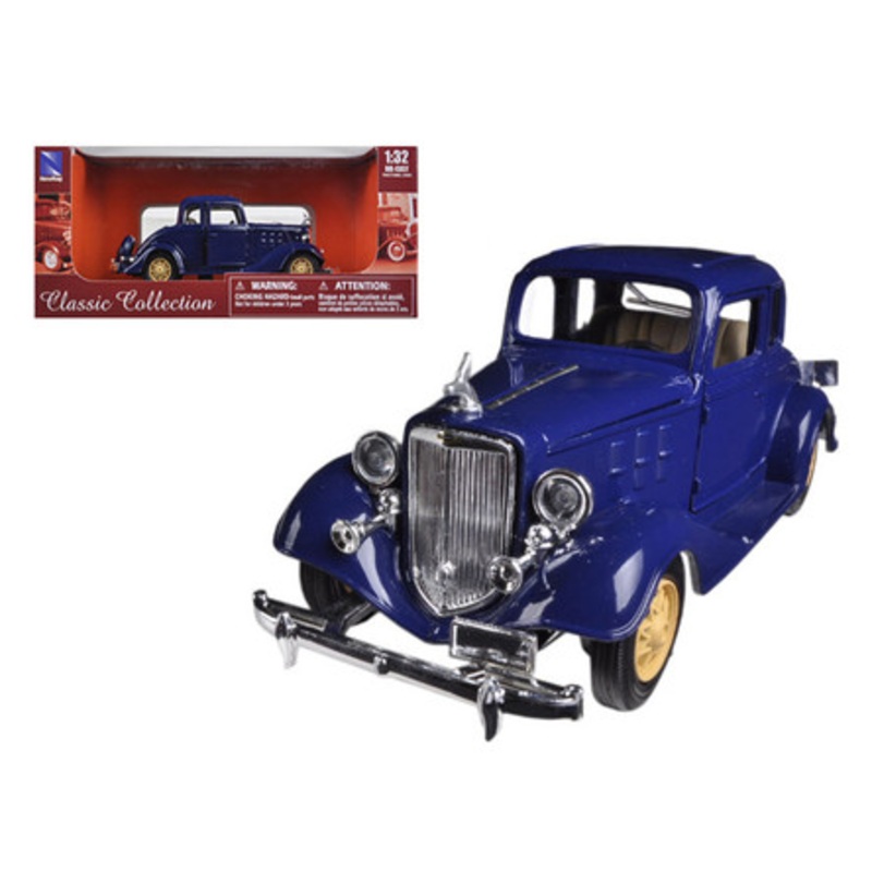 1933 Chevrolet 2 Passenger 5 Window Coupe Blue 1/32 Diecast Model Car by New Ray
