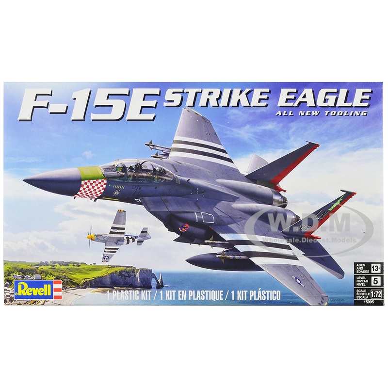 Level 5 Model Kit McDonnell Douglas F-15E Strike Eagle Aircraft 1/72 Scale Model by Revell