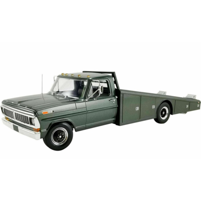 1/18 ACME 1970 Ford F-350 F350 Ramp Truck (Highland Green) Diecast Car Model