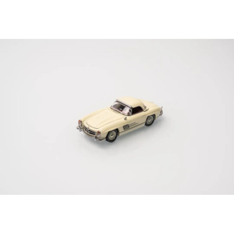1/64 GFCC Mercedes-Benz 300SL Roadster Hardtop (Cream Beige) Diecast Car Model