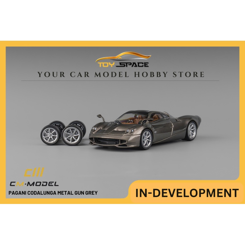 [CM MODEL] 1:64 Pagani Codalunga Metal Gun Grey