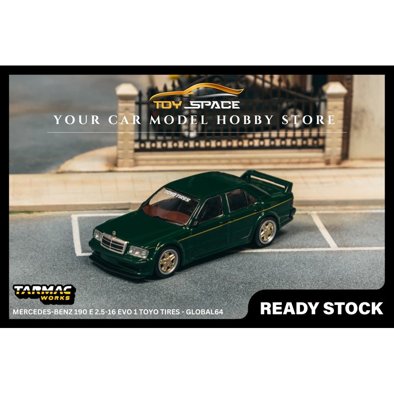 [TARMAC WORKS] 1:64 Mercedes-Benz 190 E 2.5-16 Evo 1 Toyo Tires - GLOBAL64