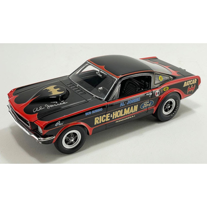 1/18 ACME 1965 Ford Mustang A/FX Batcar DIecast Car Model Signed by Al Joniec Limited 120 Pieces
