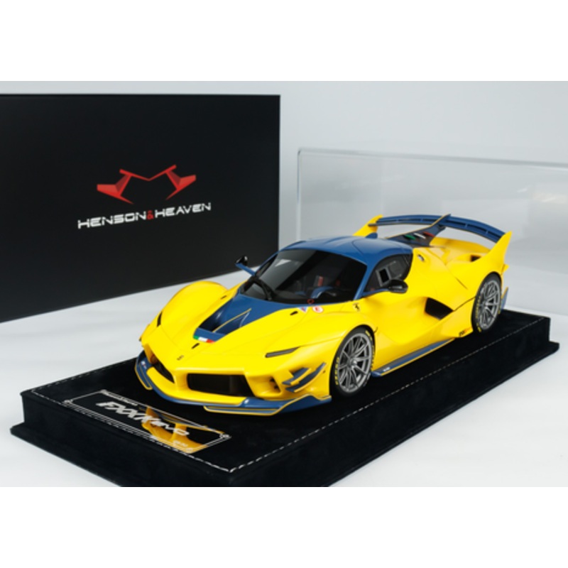1/18 HH Model Ferrari FXXK Evo (Giallo Tristrato Yellow) Resin Car Model Limited 30 Pieces