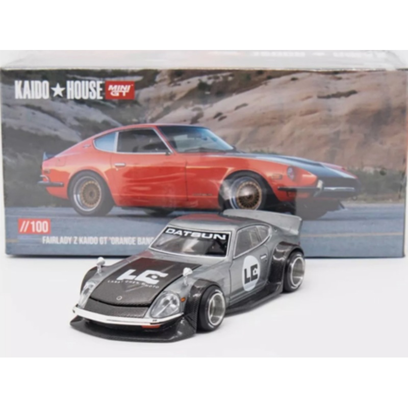 CHASE CAR 1/64 Kaido House & Mini GT Fairlady Z Kaido GT ORANGE BANG Larry Chen V1 Diecast Car Model