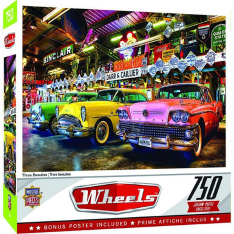 Wheels - Three Beauties 750pc Puzzle  Jigsaw Puzzle by Master Pieces