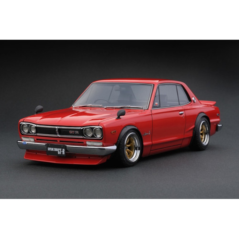 1/18 IG Ignition Model Nissan Skyline 2000 GT-R (KPGC10) (Red) Car Model