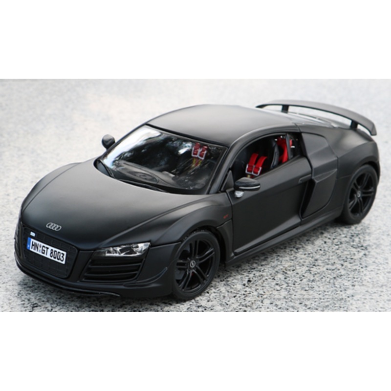 1/18 Maisto Premium Edition Audi R8 GT (Matte Black) Diecast Car Model