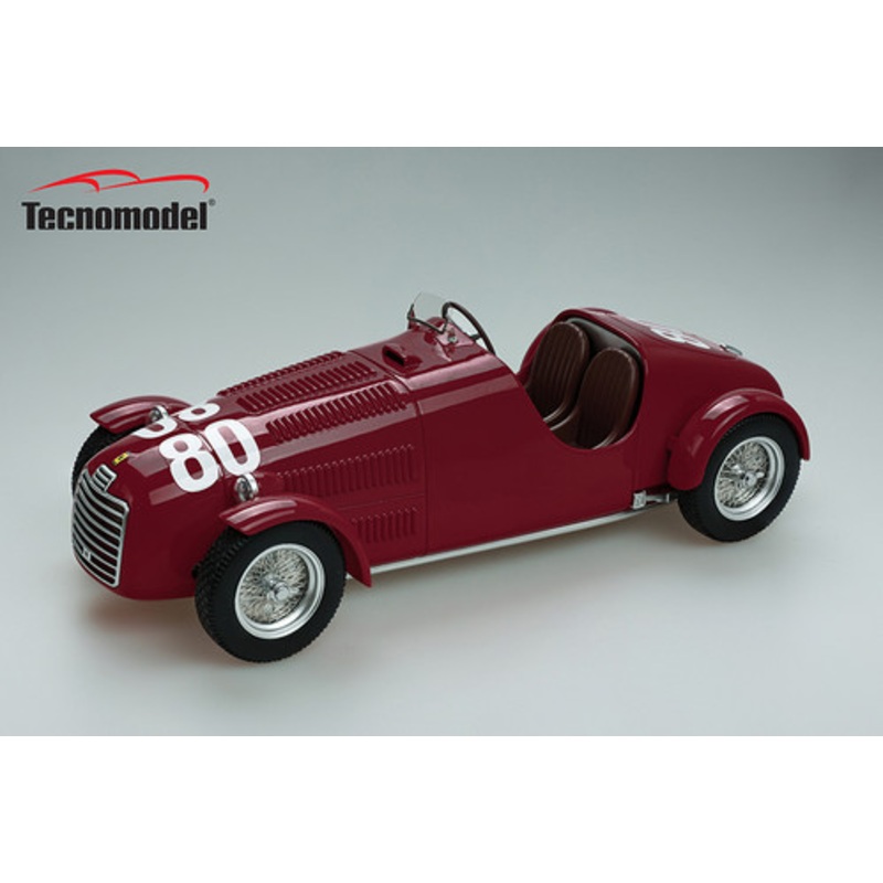 1/18 Tecnomodel Ferrari 125C 1947 Winner Circuito Di Parma Driver Tazio Nuvolari Resin Car Model