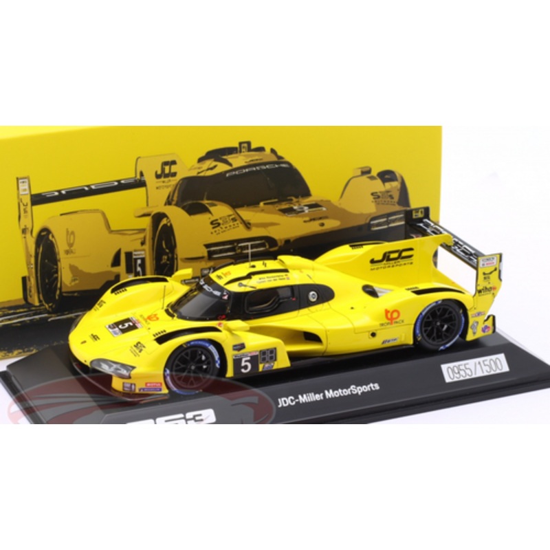 1/43 Dealer Edition 2023 Porsche 963 #5 IMSA JDC-Miller MotorSports Tijmen van der Helm, Mike Rockenfeller Car Model