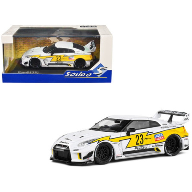 1/43 Solido Nissan Skyline GT-R GTR R35 LBWK Silhouette (White) Diecast Car Model