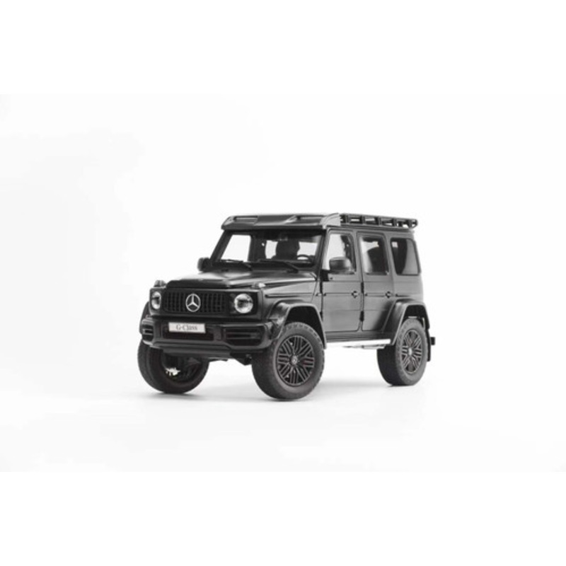 1/18 NZG Mercedes-Benz G63 4x4 (Black) with Roof Rack & Ladder Diecast Car Model