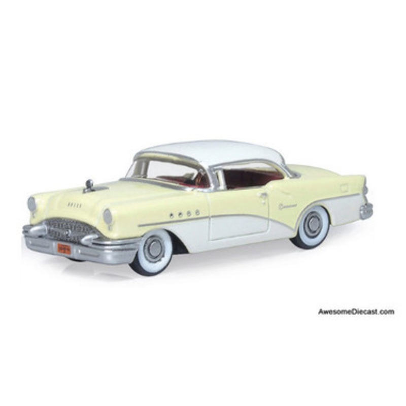 1955 Buick Century, Condor Yellow/Dover White 1:87 Diecast Model Car by Oxford Diecast