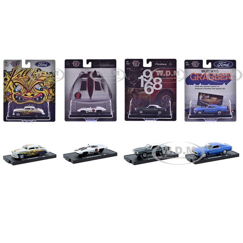 "Auto-Drivers" Set of 4 pieces in Blister Packs Release 122 Limited Edition to 9600 pieces Worldwide 1/64 Diecast Model Cars by M2 Machines