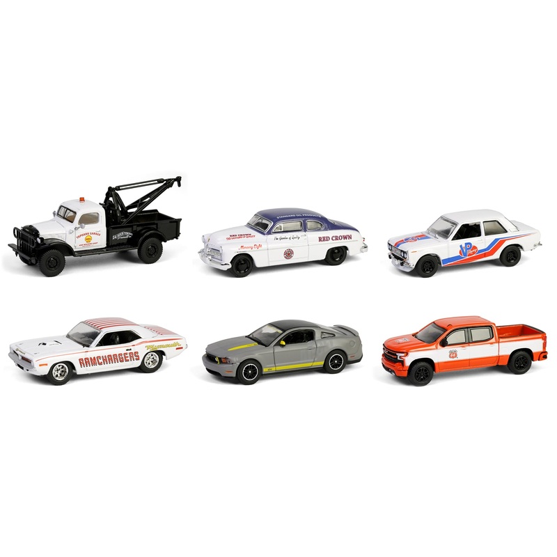 "Running on Empty" 6 piece Set Series 17 1/64 Diecast Model Cars by Greenlight