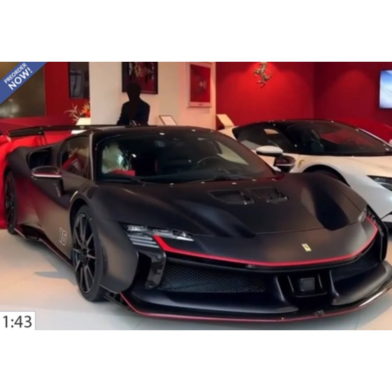 1/12 Ferrari SF90 XX Stradale (Matte Black) Car Model