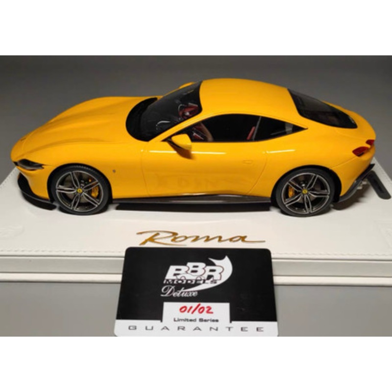 1/18 BBR Ferrari Roma (Yellow) Resin Car Model Limited #1/2