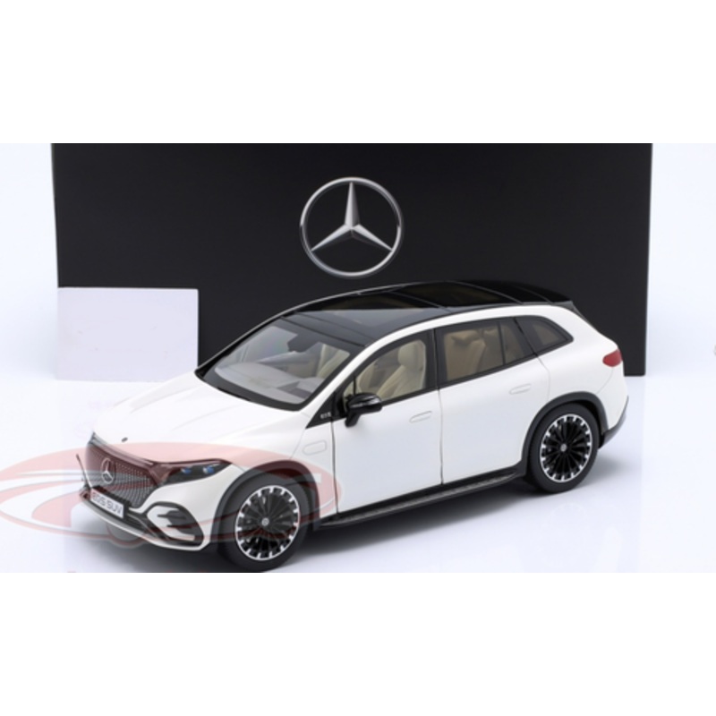 1/18 Dealer Edition 2022 Mercedes-Benz EQS (X296) (Diamond White) Diecast Car Model