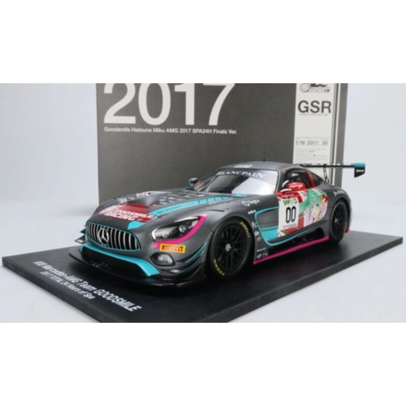 1/18 Goodsmile 2017 Total 24 Hours of Spa #00 Mercedes-AMG Team Car Model