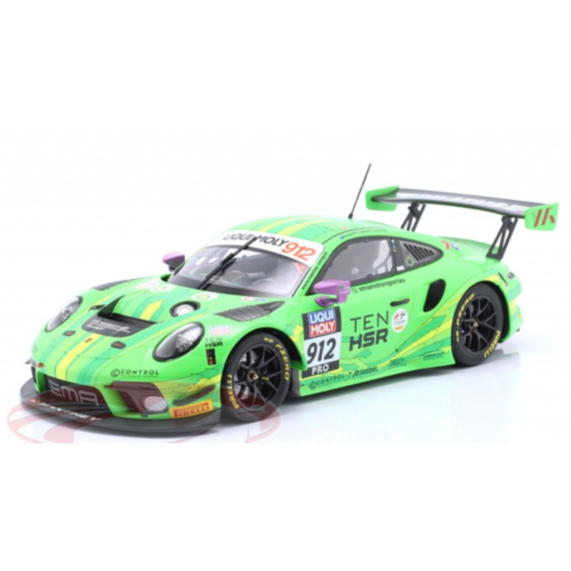 1/18 Minichamps 2023 Porsche 911 GT3 R #912 2nd 12h Bathurst Manthey EMA Matt Campbell, Mathieu Jaminet, Thomas Preining Car Model