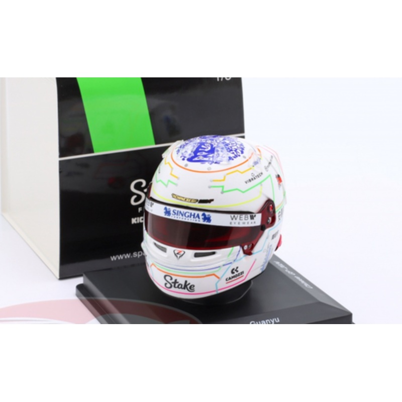 1/5 Spark Stake F1 Team Kick Sauber - Zhou Guanyu - Chinese GP 2024 Helmet Model
