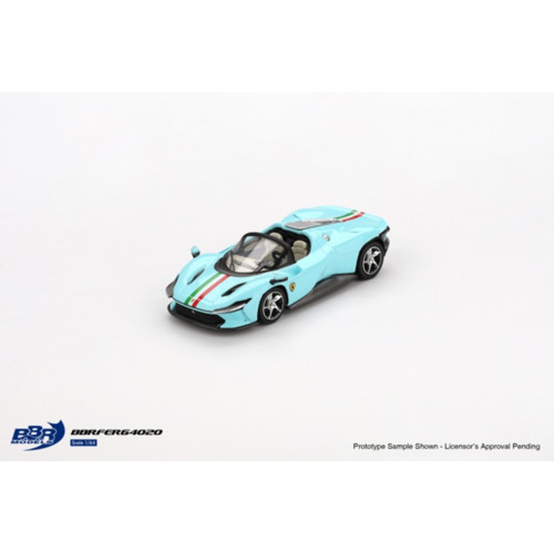 1/64 BBR Ferrari Daytona SP3 (Light Blue) Diecast Car Model