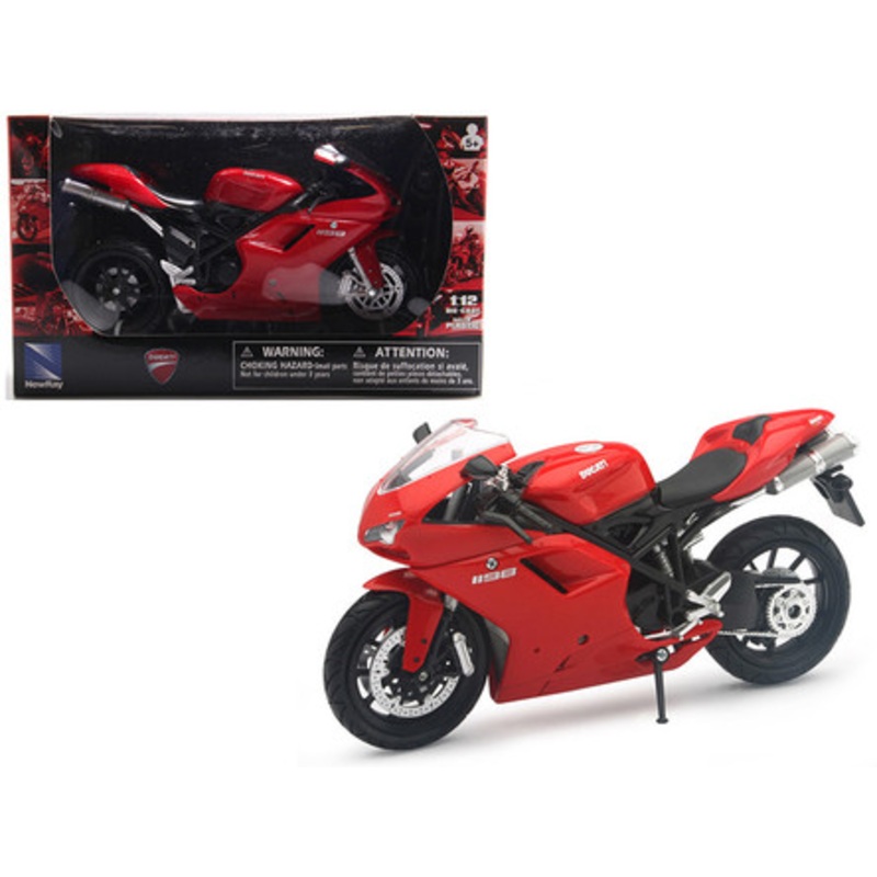 Ducati 1198 Red Motorcycle 1/12 Diecast Model by New Ray