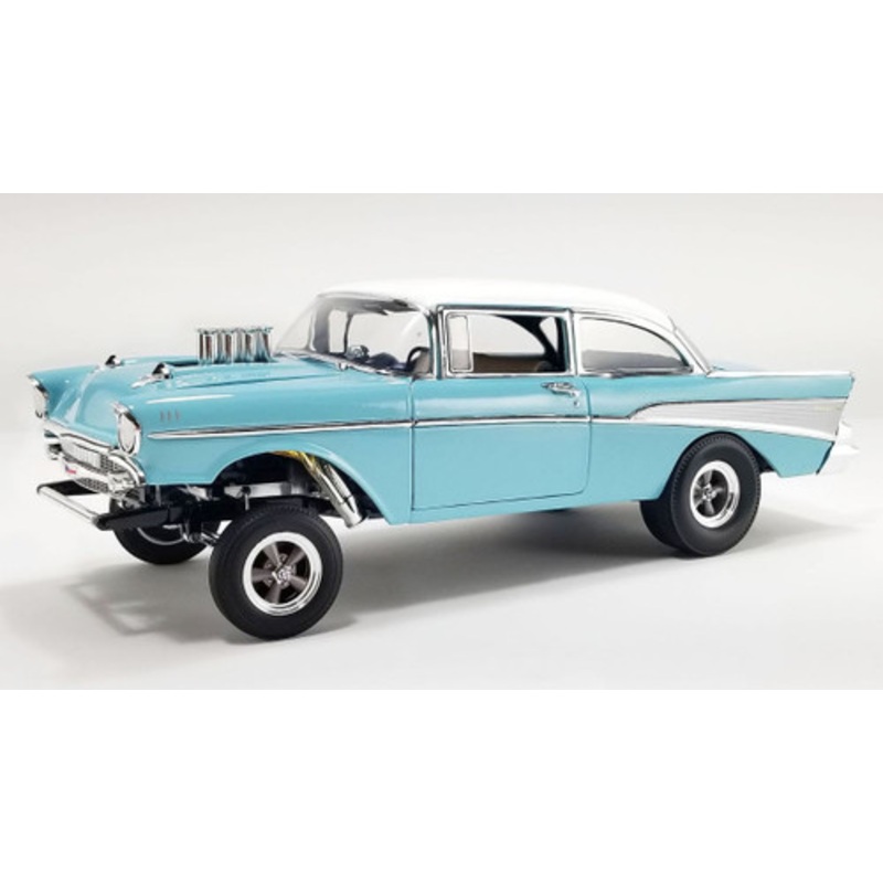 1/18 ACME 1957 Chevrolet Bel Air (Gasser Larkspur Blue) Diecast Car Model