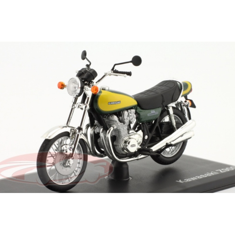 1/18 Norev 1973 Kawasaki Z900 (Dark Green & Yellow) Model