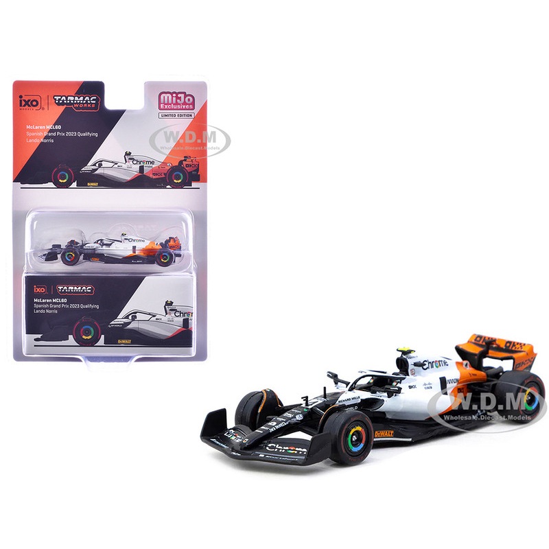 McLaren MCL60 #4 Lando Norris 3rd Place Formula One F1 "Spanish GP Qualifying" (2023) "Global64" Series 1/64 Diecast Model by Tarmac Works