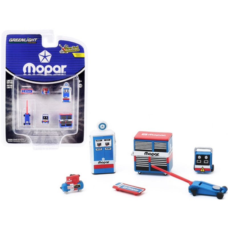 "MOPAR Parts & Service" 6 piece Shop Tools Set "Shop Tool Accessories" Series 2 1/64 by Greenlight