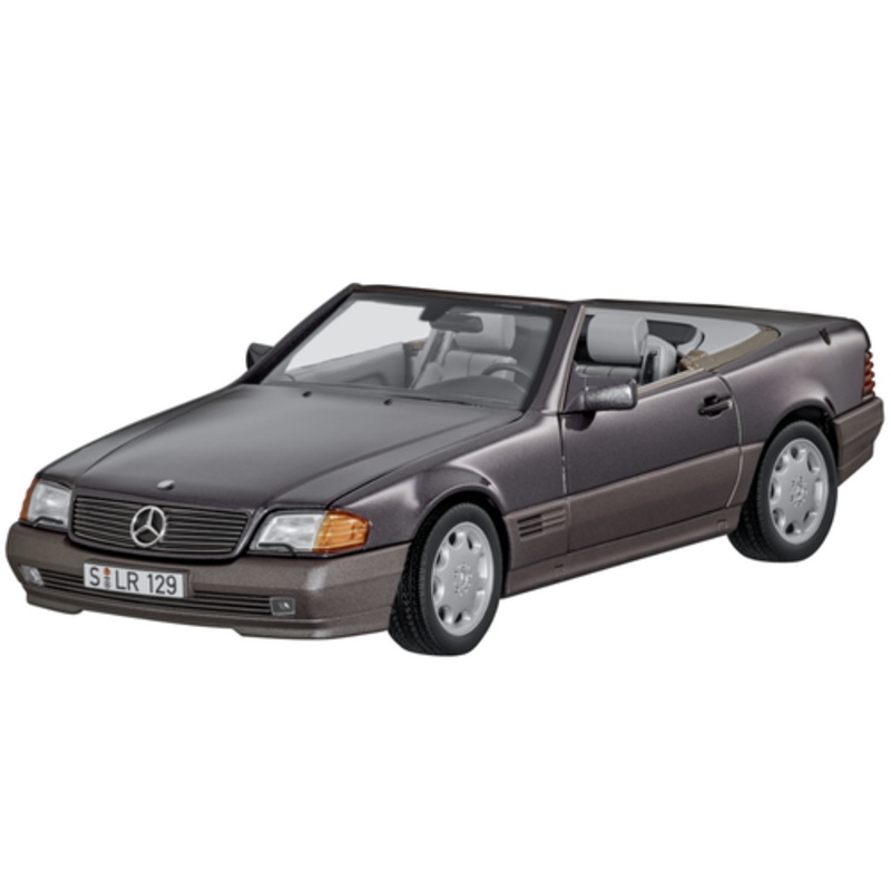 1/18 Dealer Edition 1989-1995 Mercedes-Benz 500 SL (R129) Roadster (Bornit Metallic Grey) Diecast Car Model