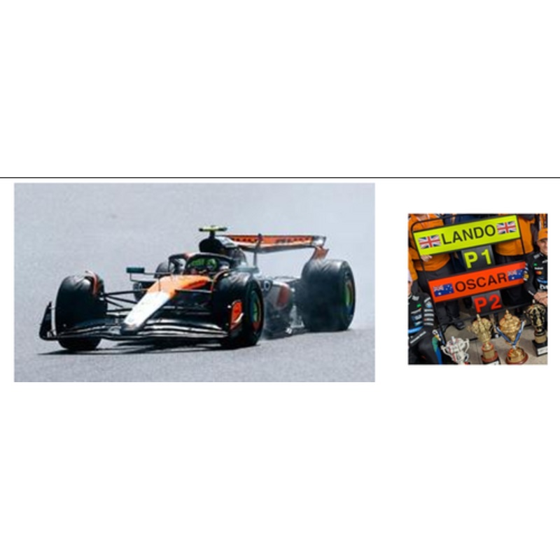 1/43 Spark McLaren MCL39 No.4 McLaren Formula 1 Team Winner British GP 2025  Lando Norris Car Model