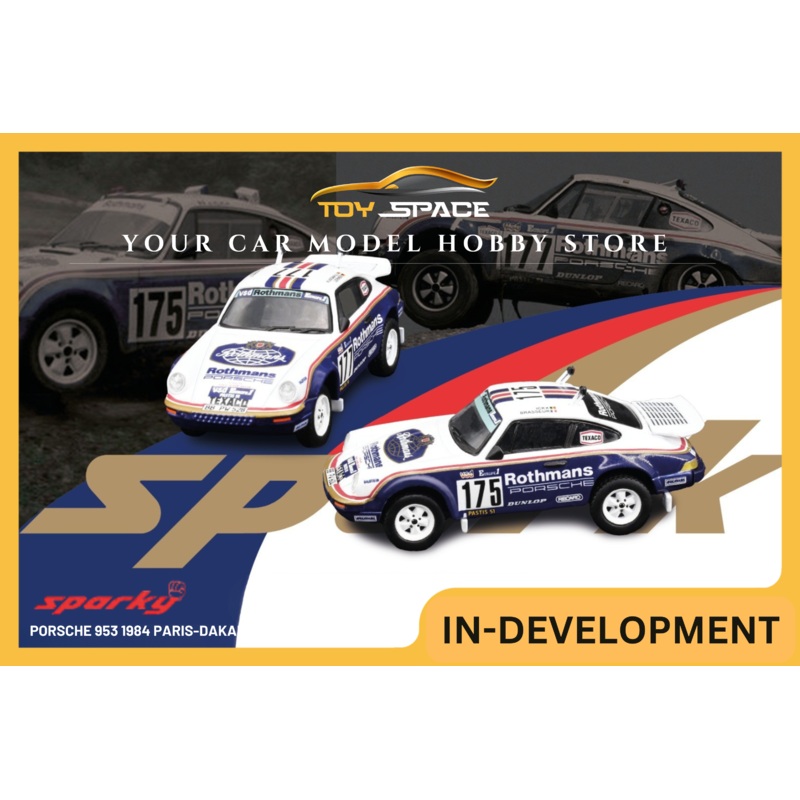 [SPARKY] 1:64 Porsche 953 1984 Paris-Dakar Rally #175 & #177