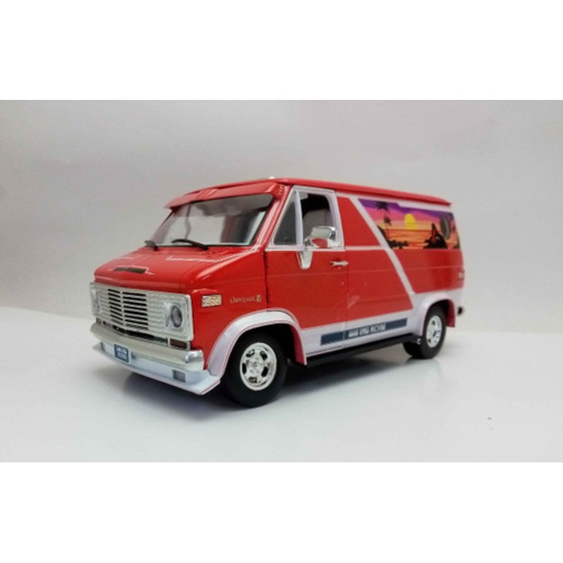 1/18 ACME 1976 Chevy Chevrolet G-Series Van Good Times Machine Diecast Car Model