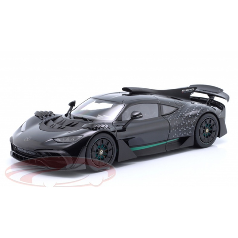 1/18 Dealer Edition 2023 Mercedes-Benz AMG ONE (C298) with Mercedes Stars (Hyper Black) Diecast Car Model