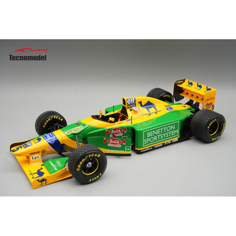 1/18 Tecnomodel Benetton B193A 1993 British GP Driver: Michael Schumacher Raining Tyres Limited Edition Car Model