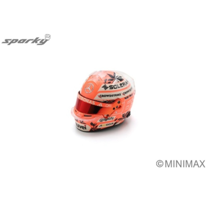 1/5 Spark Mercedes-AMG PETRONAS F1 Team - George Russell - Miami GP 2025 Helmet Model