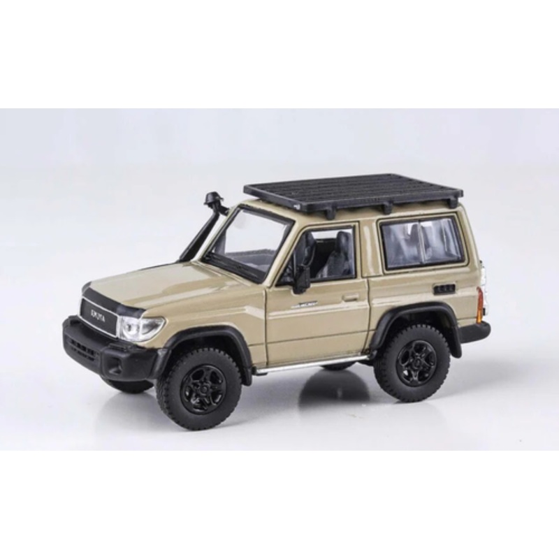 1/64 Paragon 2022 Toyota Land Cruiser LC71 Anniversary Edition (Sandy Taupe Brown) Diecast Car Model