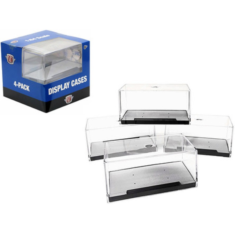 Set of 4 Acrylic Display Showcases for 1/64 Scale Model Cars by M2 Machines